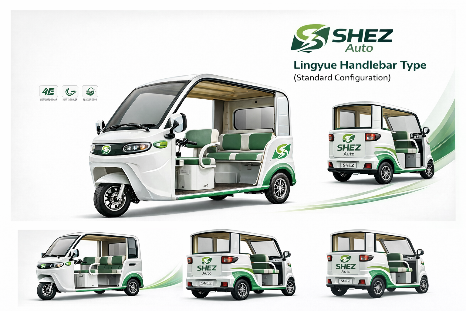 SHEZ four-door electric keke
